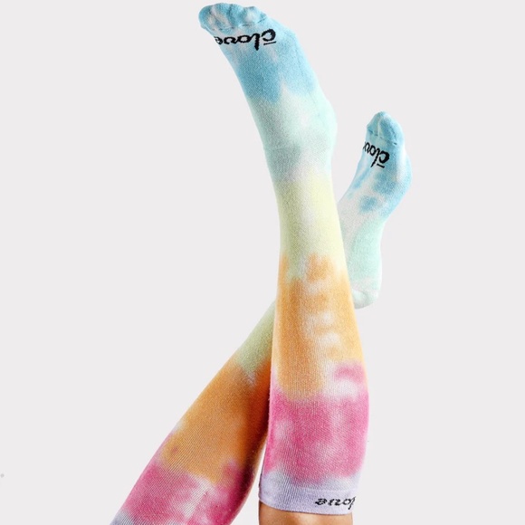 NWT Clove Compression Socks, Medium (W8-11.5), Rainbow Tie‎ Dye, Nurse Travel - Picture 2 of 4